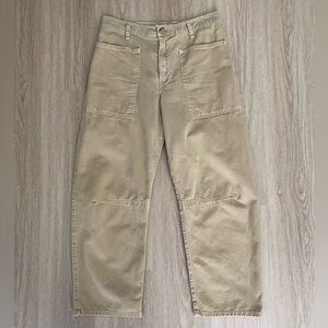 Velvet by G & S | Khaki Twill Barrel Pants